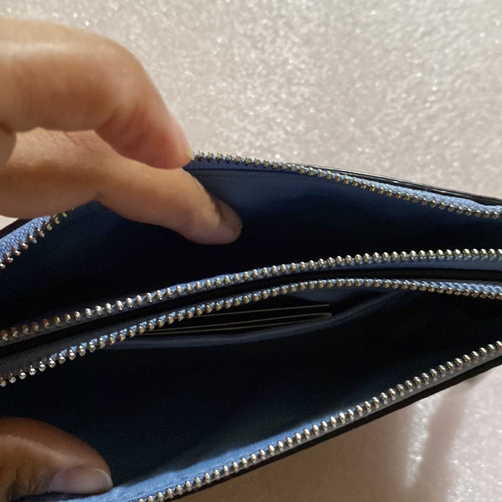 NWT 🔥 Coach Double Corner Zip Wristlet In Signature Canvas - Picture 12 of 16